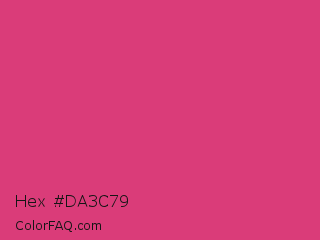 Hex #da3c79 Color Image