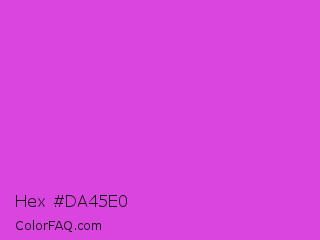 Hex #da45e0 Color Image