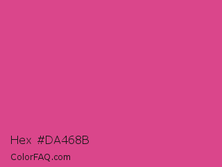 Hex #da468b Color Image