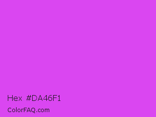 Hex #da46f1 Color Image