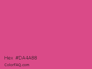 Hex #da4a88 Color Image