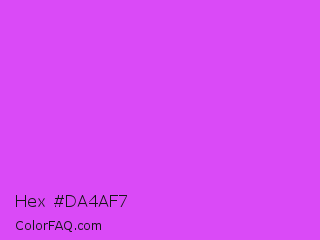 Hex #da4af7 Color Image