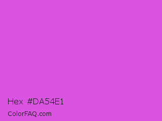Hex #da54e1 Color Image