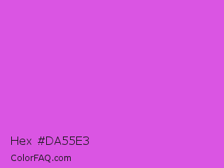Hex #da55e3 Color Image
