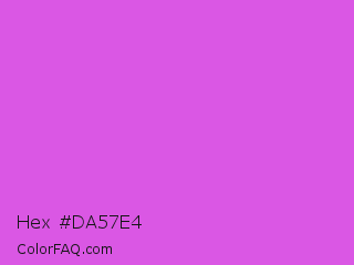 Hex #da57e4 Color Image