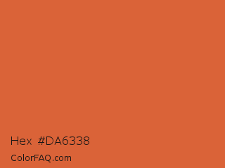 Hex #da6338 Color Image