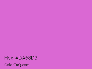 Hex #da68d3 Color Image