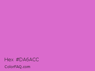 Hex #da6acc Color Image