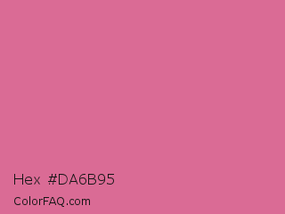 Hex #da6b95 Color Image