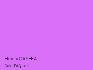 Hex #da6ffa Color Image