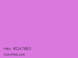 Hex #da78e0 Color Image