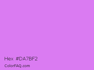 Hex #da7bf2 Color Image