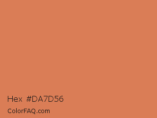 Hex #da7d56 Color Image