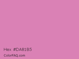 Hex #da81b5 Color Image