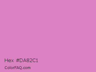 Hex #da82c1 Color Image