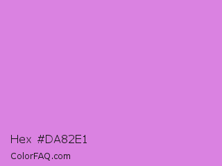 Hex #da82e1 Color Image