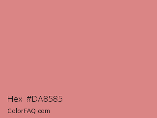 Hex #da8585 Color Image