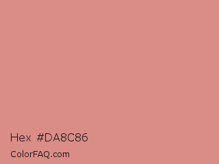 Hex #da8c86 Color Image