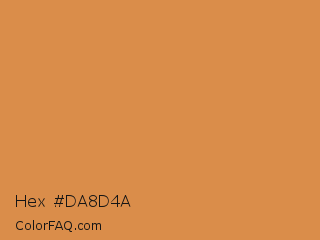 Hex #da8d4a Color Image