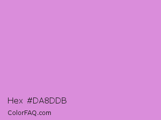 Hex #da8ddb Color Image