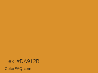 Hex #da912b Color Image