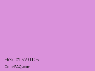 Hex #da91db Color Image