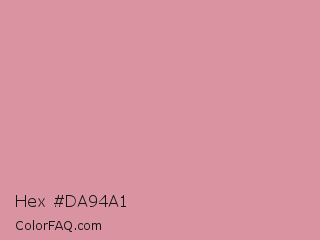 Hex #da94a1 Color Image