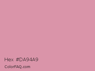 Hex #da94a9 Color Image