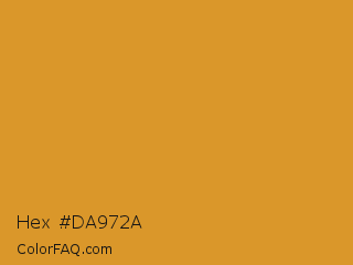 Hex #da972a Color Image