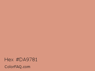 Hex #da9781 Color Image