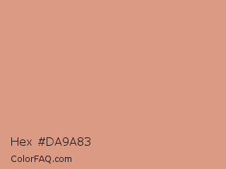 Hex #da9a83 Color Image