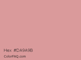 Hex #da9a9b Color Image