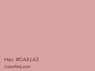 Hex #daa1a3 Color Image