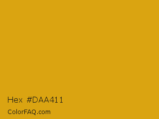 Hex #daa411 Color Image