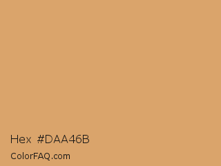 Hex #daa46b Color Image