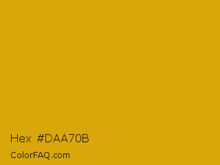 Hex #daa70b Color Image