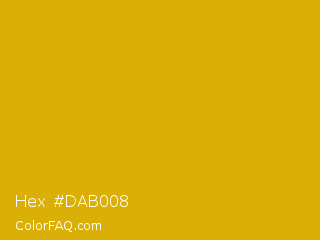 Hex #dab008 Color Image