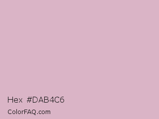 Hex #dab4c6 Color Image