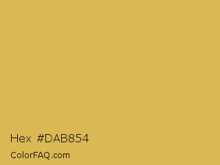 Hex #dab854 Color Image
