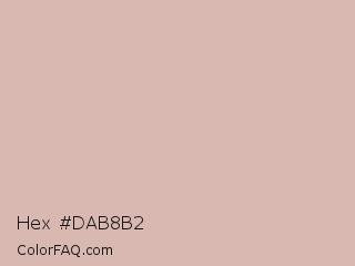 Hex #dab8b2 Color Image