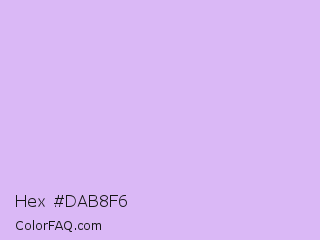 Hex #dab8f6 Color Image