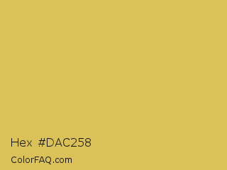 Hex #dac258 Color Image