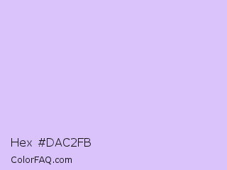 Hex #dac2fb Color Image