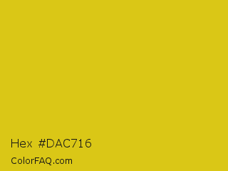 Hex #dac716 Color Image