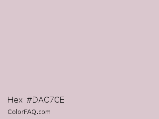 Hex #dac7ce Color Image