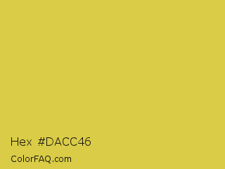 Hex #dacc46 Color Image