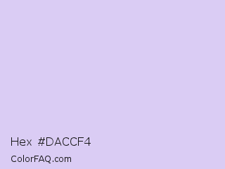 Hex #daccf4 Color Image