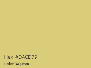 Hex #dacd79 Color Image