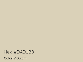 Hex #dad1b8 Color Image
