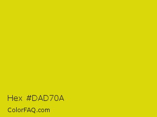 Hex #dad70a Color Image